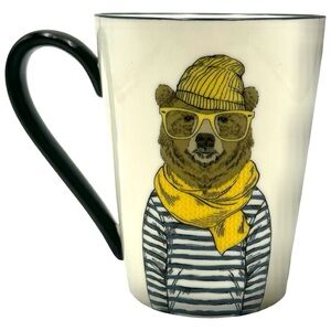 NWOT / Signature Animal Mug Hipster Animal  Menagerie Stoneware Mug 16.5 oz